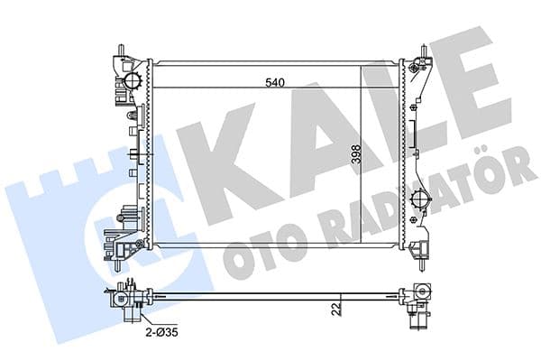 Doblo III 10> 1.4 Alfa Mito 08> Combo D 12> Al/pl/brz 540x388x16
