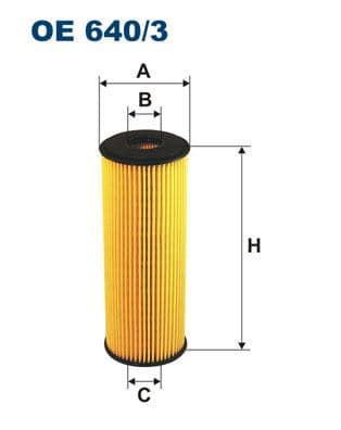 Yağ Filtresi Mercedes M104 M111 W202 W203 C208 W124 W210 W163 W140 W463