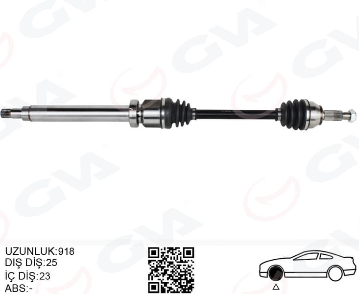Ön Aks Komple Sağ Fiesta V 1.4 TDCi 02>08 Fuison 1.4 TDCi Fiesta VII 08>12 1.25-1.4TDCI- 1.5 TDCi-1.6 TDCi B-Max 14> 1.4TI