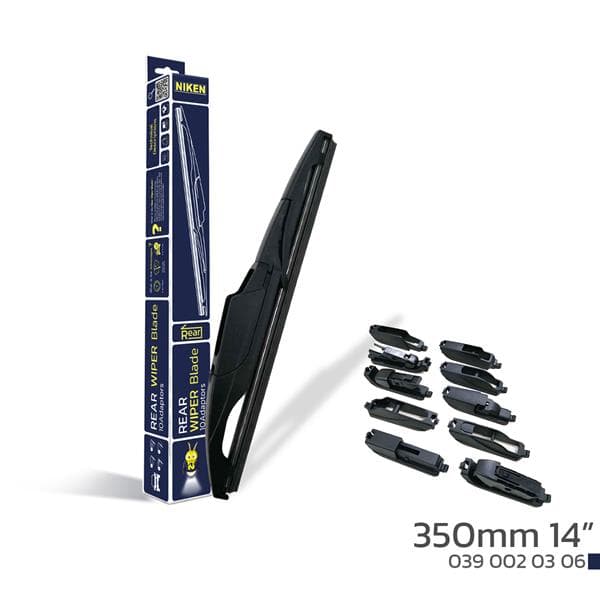 Niken 350mm 14 10 Aparatli Arka Silecek Süpürgesi