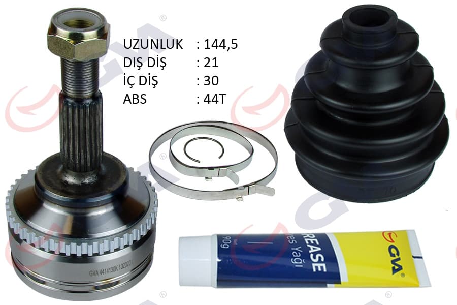 Aks Kafası Diş Ön Clio II 98-05 Kangoo 98-08 1.5 dCi Abs Li 44DİŞ 21x30x52.2 144.5mm