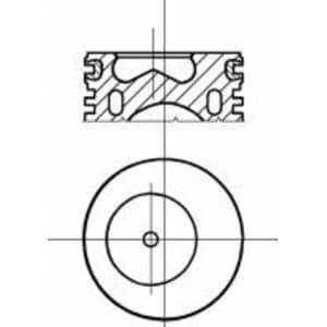 Motor Piston Segman 0.40 80.50 Çap Palio-Siena-Uno 89> 1.4 8 V