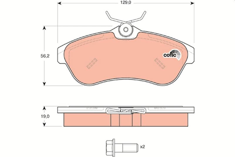 Ön Fren Balatası Citroen C2 06>09 C3> 03>10