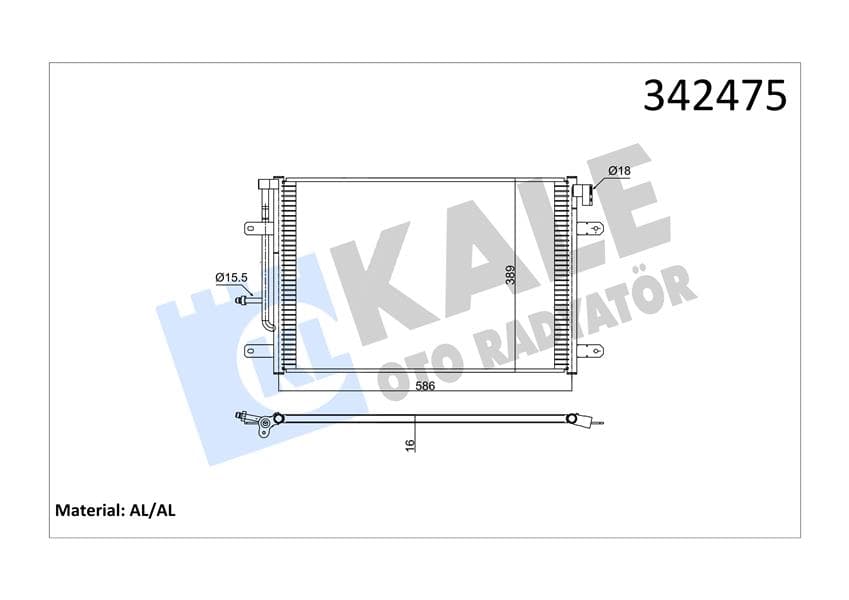 Klima Kondenseri Audi Audi A4 Seat Exeo-Exeo ST Al-Al