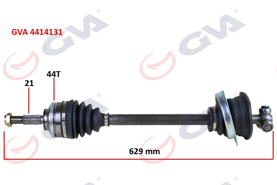 Komple Aks Sol Clio II 1.5DCI 98-05 Abs Li 44DİŞ 629mm Yayli
