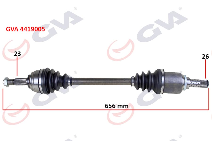 Komple Aks Sol Dacia Sandero Stepway II 12- 1.5DCI 656mm