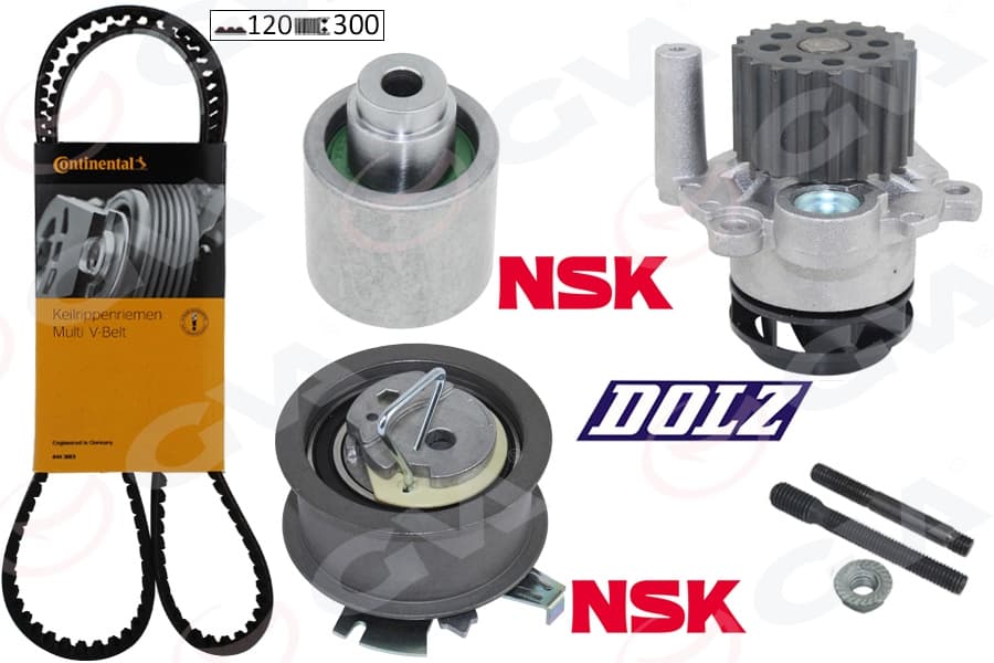 Devirdaimli Triger Seti 120x300 T5-Caddy-Passat-Jetta-Golf-Polo-A3-Leon 1.4-1.9TDI BJB-Axb-Amf-BLS