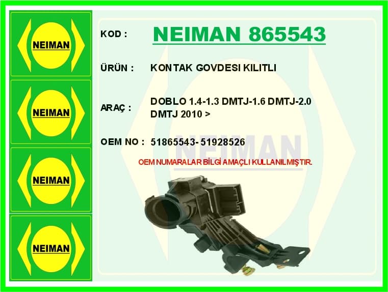 Kontak Govdesi Kilitli Doblo 1.4-1.3 DMTJ-1.6 DMTJ-2.0 DMTJ 2010 >