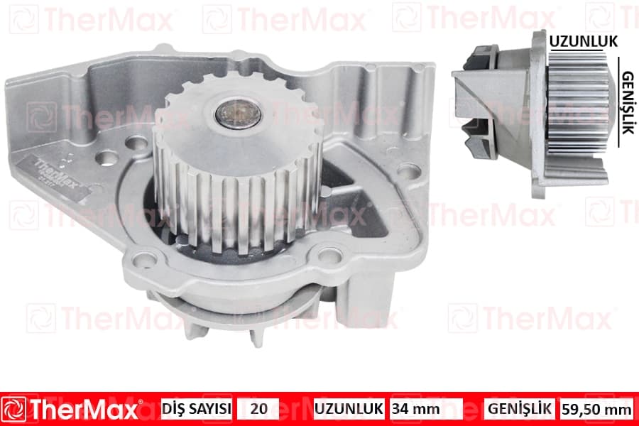 Devirdaim Partner-Berlingo 96 > Jumper-Scudo 96-02 Expert 96 > PA391 PA911 20 Diş-59.5mm-34m