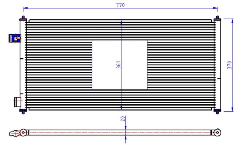 Klima Radyatörü Connect 02>14 1.8 TDCi 75-90-110PS