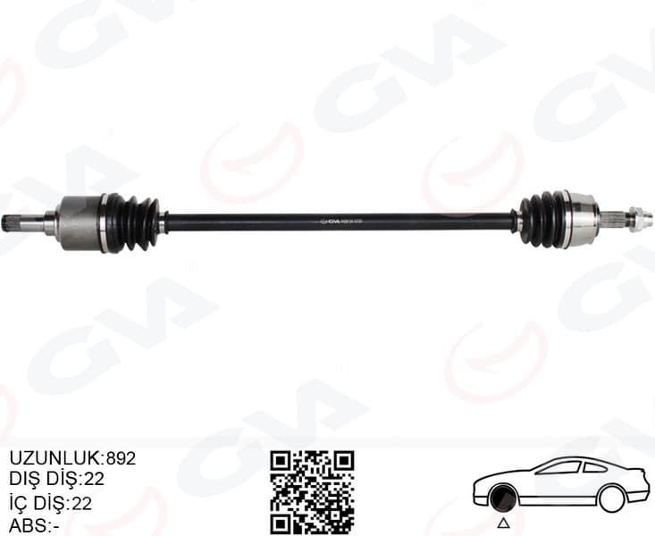 Komple Aks Sağ Ön Fiat Grande Punto 199 1.2 Mpi M-T 05-12