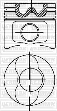Motor Piston Segman 0.40 82.00 Doblo 1.9 JTD Astra H-Vectra C-Zafira B 1.9 Cdti