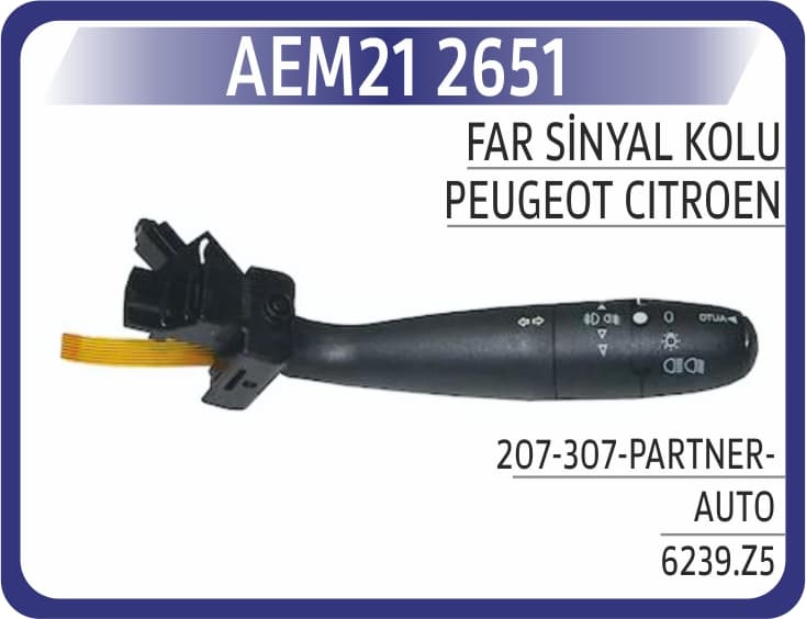 Far Sinyal Kolu Peugeot 207-307-Partner-Auto