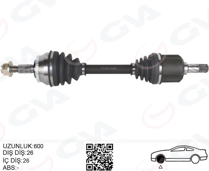 Komple Aks Sol V40 I 2.0 T 00>03 S40 I 2.0 T 97>03 Otomatik Şanzıman