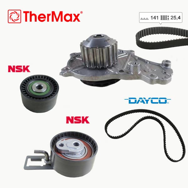 Devirdaimli Eksantrik Gergi Kiti 141x25.4 C5 III-C4 II-DS4-P208-P308-P3008-P5008-2008-Partner Tepe Berlingo III-C3 III-DS3-DS5-P301-C Elysee DV6C-DV6DTED E5 -Transit Courier-B-Max-C-Max 1.6TDCI Euro5