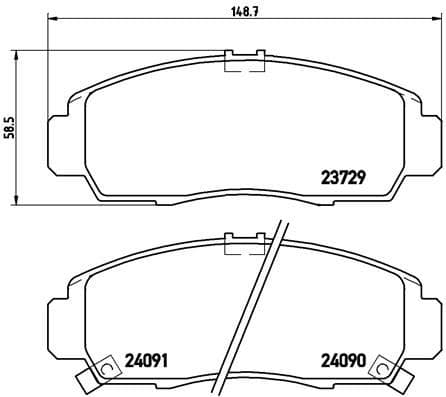 Ön Fren Balata Honda Civic 1.6L R16A2 R16B2 Vtec Sedan FD6 FB7 Kasa 06-16 / 1.8L R18A2 FD7 Kasa 06-12