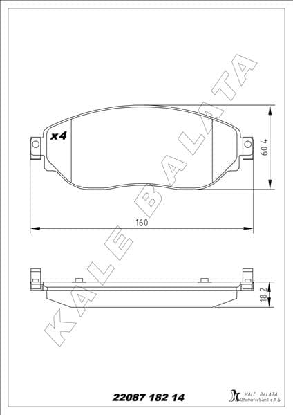 Ön Fren Balata Renault Trafic III 15> Opel Vivaro B 15>