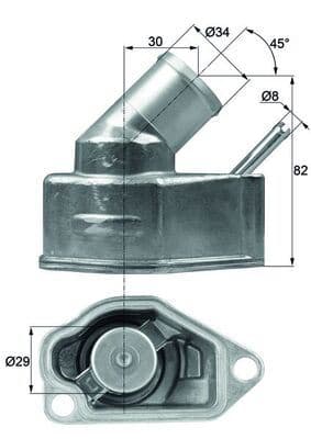 Termostat 92C Komple Astra F-G-Vectra A-B J96 2.0 16V-1.8 16V X20XEV-X18XE