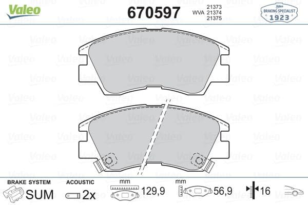 Ön Fren Balata Mitsubishi L200 2.5L 4D55 4D56 8v K14T 4x2 4x4 86-98 / L300 2.5L 4D56 8v P15V Panelv An 86->