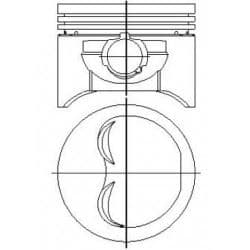 Motor Piston Segman Fiat Tempra-Tipo Tofaş SLX 1600 86.40 Çap 0.40