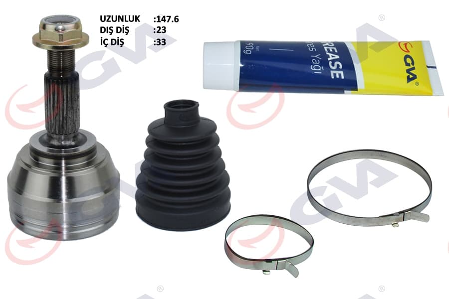 Aks Kafası Diş Ön Clio IV 1.5 dCi 12- 75-90HP - 16- 110HP 6 Misketli 23x33x49 144mm