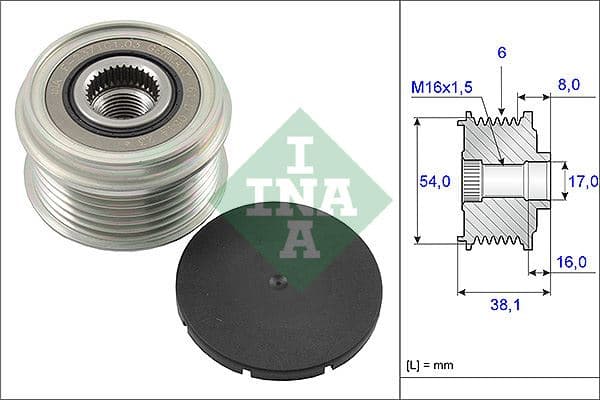 Alternatör Kasnaği Astra H-Combo C-Corsa C-D-Meriva 1.3 Cdti-Doblo-Grande Punto-Linea 1.3 MTJ