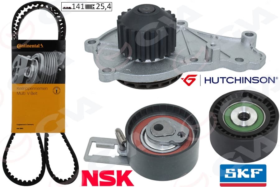 Devirdaimli Eksantrik Gergi Kiti 141 Diş P207-P208-P301-P308-P508-P2008-P3008-P5008 08> Partner-Be Rlingo-Rifter-Jumpy-C5-C4-DS4-C3-DS3-DS5-C-Elysee 1.6 HDi DV6C DV6DTED- Focus III 1.6 TDCi 11>COURİE