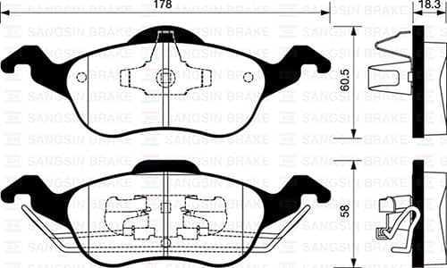 Ön Fren Balata Ford Focus 1.4L 1.6L 1.8L 2.0L 98-04