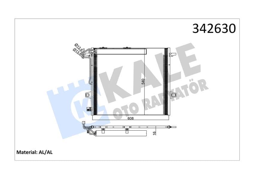 Klima Radyatörü Mercedes W164 X164 W251