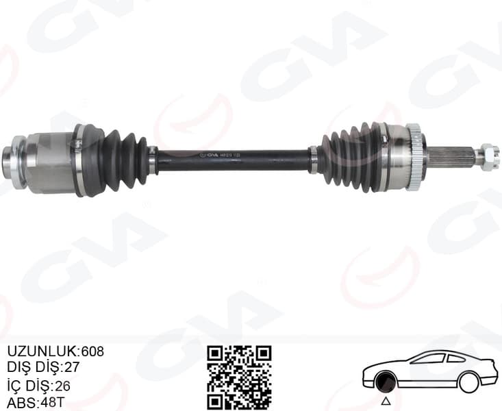 Komple Aks Ön Sağ Hyundai Tucson JM 2.0 CRDi Absli 04-10