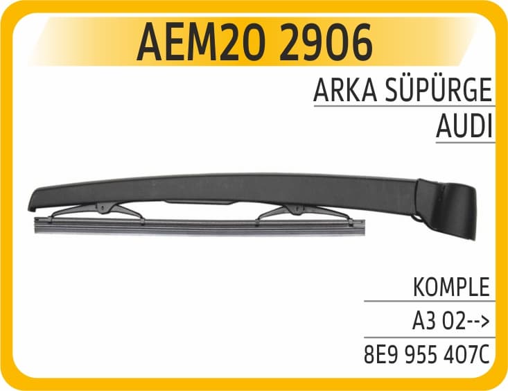 Arka Süpürge Komple Audi A3 02-->