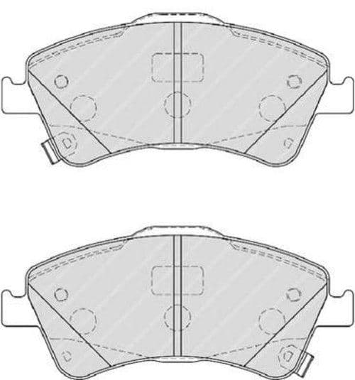 Ön Fren Balata Toyota Avensis 1.6L 1ZR-Fae ZRT270 Benzinli 09-> 1.8L 2ZRFAE ZRT271 09-> 2.0L ADT270 AZT270 09-> / Verso 1.6L 1ZRFAE ZGR20 09 ->