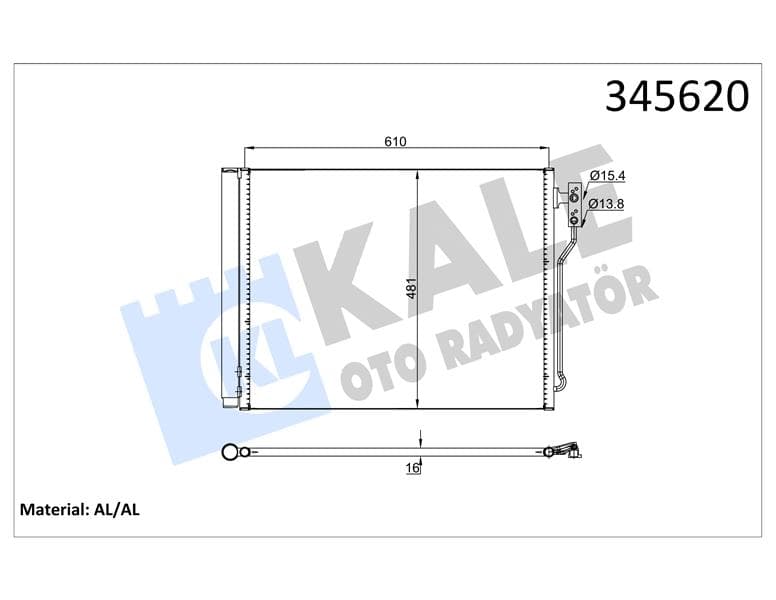 Klima Radyatörü BMW F07 F10 F11 F18