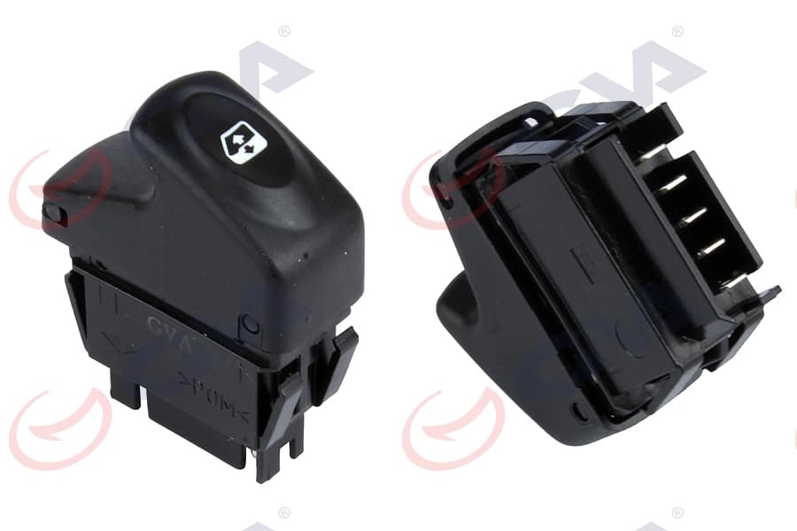 Cam Açma Anahtarı Sağ Megane I-Clio II 98-05 5 Fiş-Tekli