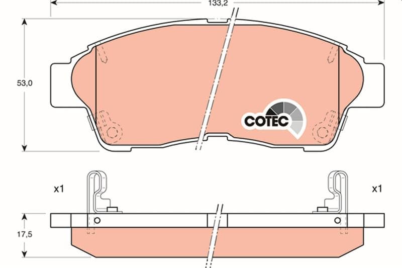 Ön Fren Balata Toyota Corolla 1.6L 4A-Fe Enjeksiyonlu AE101 AE111 92-00 / Carina E. Corona 2.0L 3S -Fe ST191 ST191E 92-98 / RAV4 2.0L 3S-Fe SXA10 95-00