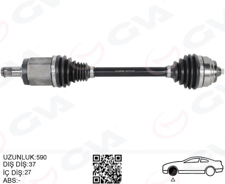 Komple Aks Ön Sol BMW X3 F25 X4 F26 590MM