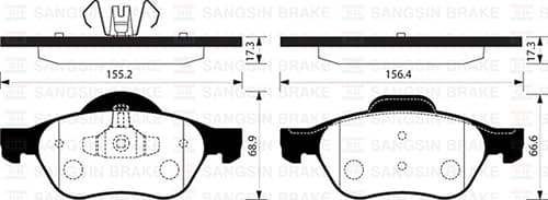 Ön Balata Megane II 02> Scenic II 02> Clio III 05> 1.5dCi 1.6 16V 2.0 16V
