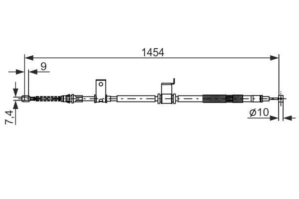 El Fren Teli Arka Sağ Captiva-Antara 06 > 1454mm/1277mm