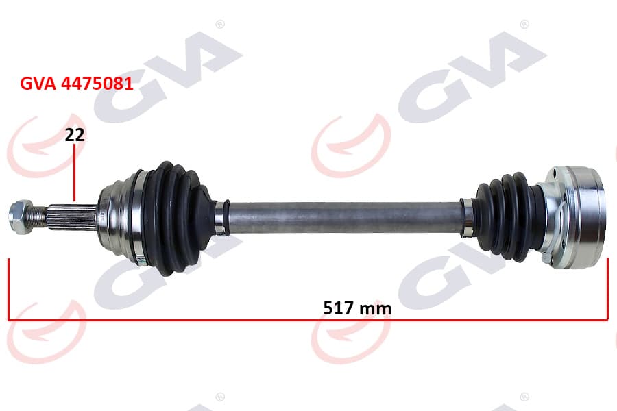 Komple Aks Sol Polo 1.6 94-99 517mm
