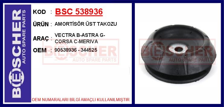 Amortisör Üst Takozu Vectra B-Astra G-Corsa C-Meriva