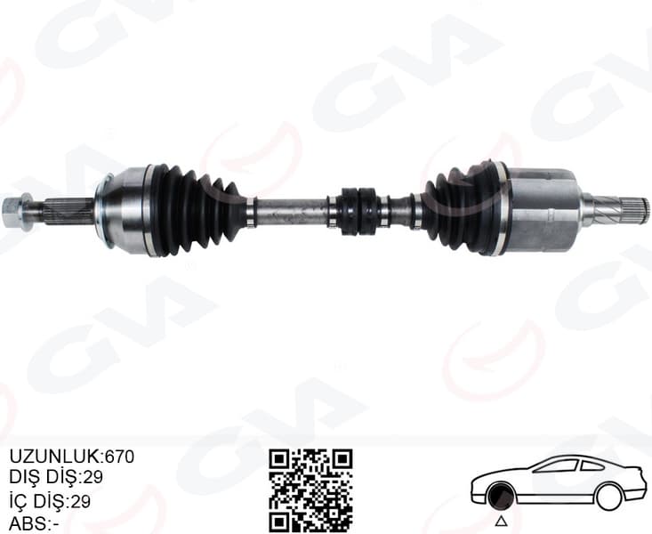 Komple Aks Sol Nissan Qashqai 1.6L dCi R9M Dizel J11 13-> Otomatik Vites