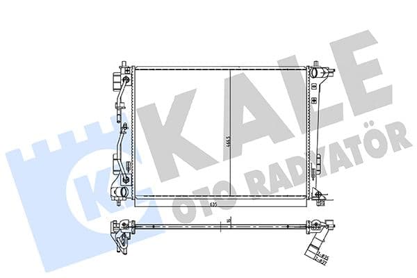 Su Radyatörü Hyundai Tucson - Kia Sportage IV 1.6-2.4 Gdi 15<22 At Brazing 635X466.5X16