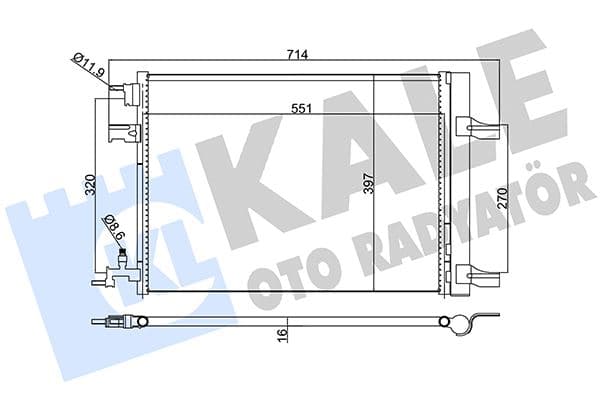 Klima Kondenseri Radyatörü Astra J-Zafira C-Cruze 1.3-1.4-1.6-1.7-1.8