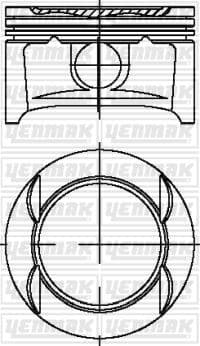 Piston Segman 73.40mm STD Adam-Astra G-H-Corsa C-D-E-Combo-Meriva A-B-Tigra 01> 1.4 16V Z14XEP-Xel -B14XEL EURO4 66kw-90ps