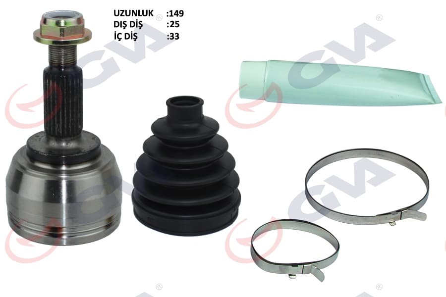 Aks Kafası Diş Ön Renault Fluence 09- Megane IV 1.5 dCi 6 Vites 25x33x52.7 148mm