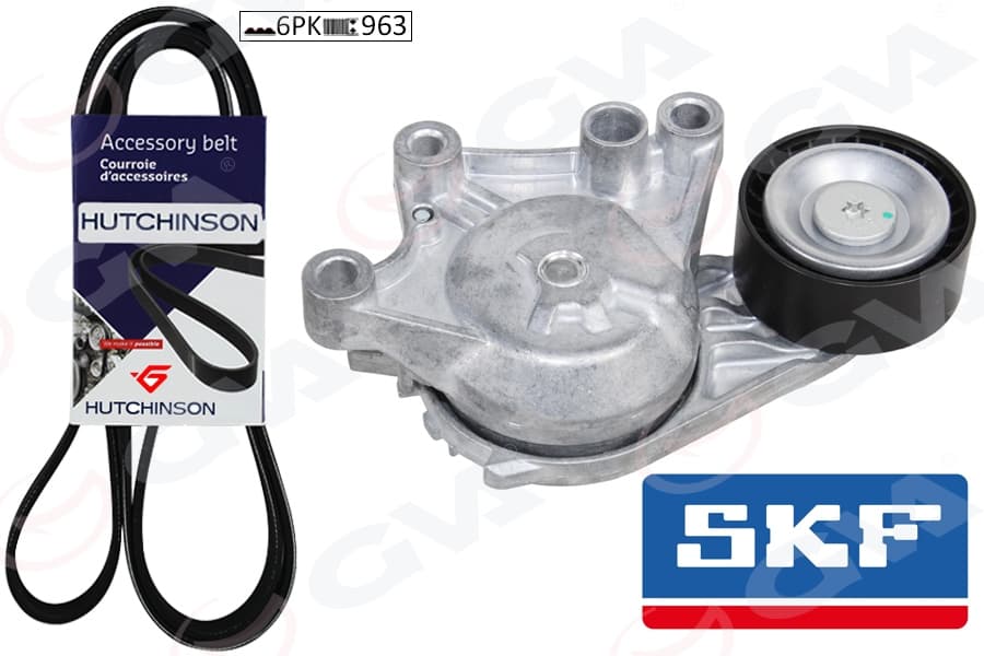 Alternatör Gergi Kiti 6PK962 Combo E-Crossland-Grandland-Partner-Berlingo-Rifter-P208-P308-P508- P2008-P3008-P5008-C3-C4-C5-DS3-DS4-DS5 DV6 1.6 Bluehdi Start Stoplu