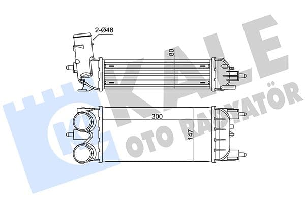 İntercooler Citroen C5 III-Peugeot 508-508 SW1.6 HDi 08 >