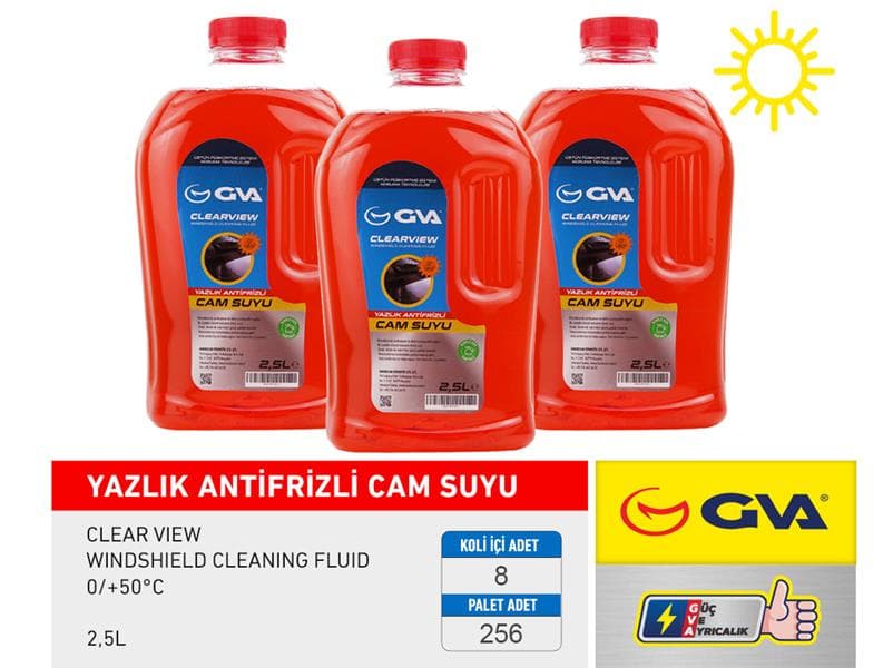 Cam Suyu 2.5 LT Yazlik Antifrizli 0/ 50C