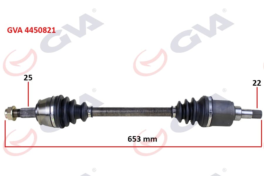 Komple Aks Sol Bipper 1.4 HDi 07 > 653mm