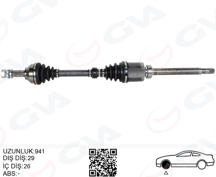 Komple Aks Sağ Nissan Qashqai 1.5L K9K J10 06-13 Manuel Vites